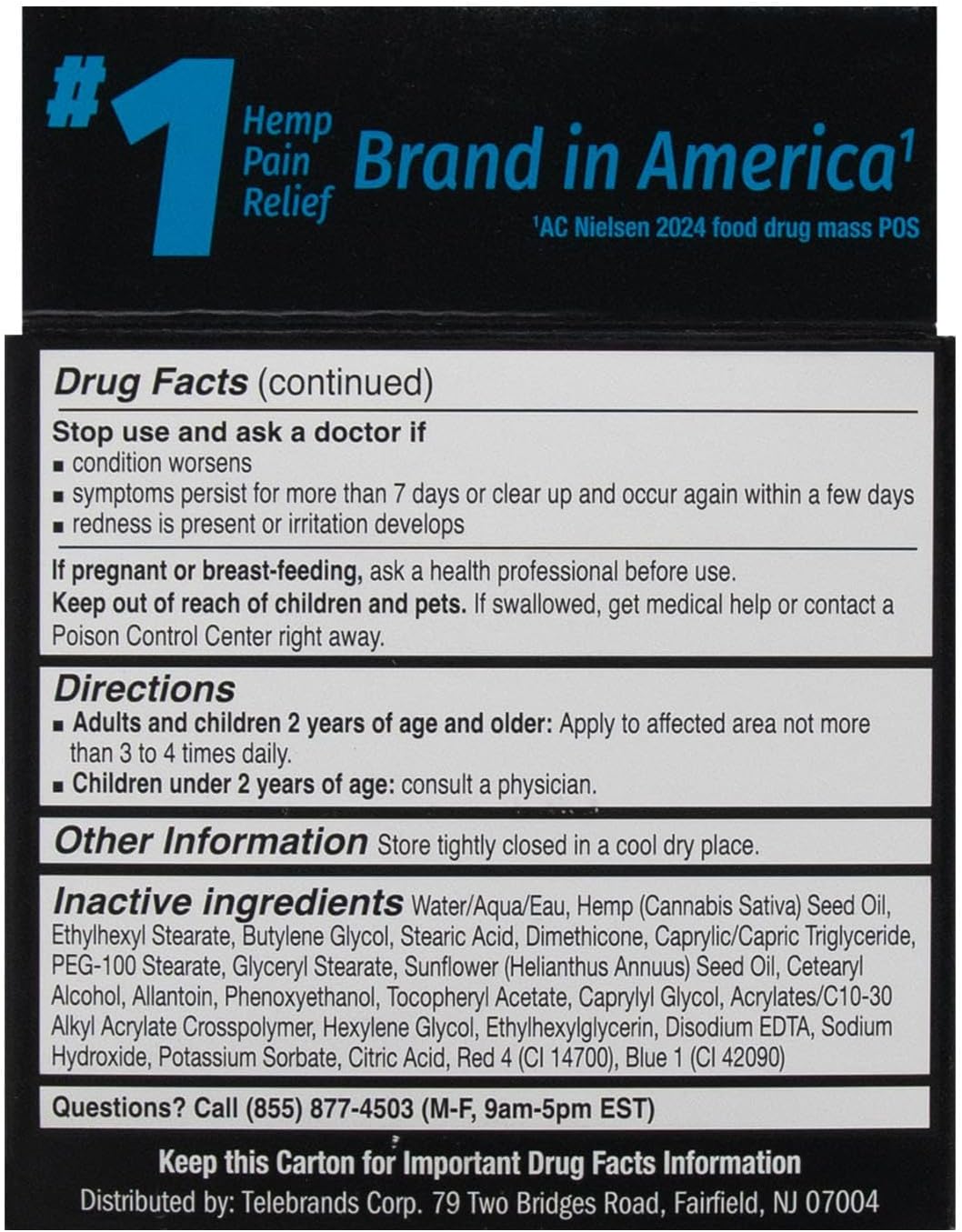 Hempvana Platinum Ultra-Strength Nerve Relief Cream w/100% Pure Hemp Seed Oil, AS-SEEN-ON-TV, Relieves Nerve Pain, Shooting Pain, Tingling, Muscle Cramps, Joint Pain, Tingling, Crawling Sensations - Image 4
