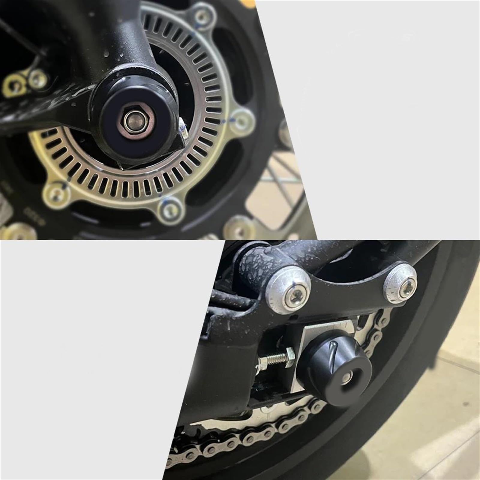 WOHOOD Fork Slider Axle Crash Protector cap Moto Ruota Anteriore Posteriore per MV per Agusta Turismo Veloce 800 2014 2015 2016 2017-2023