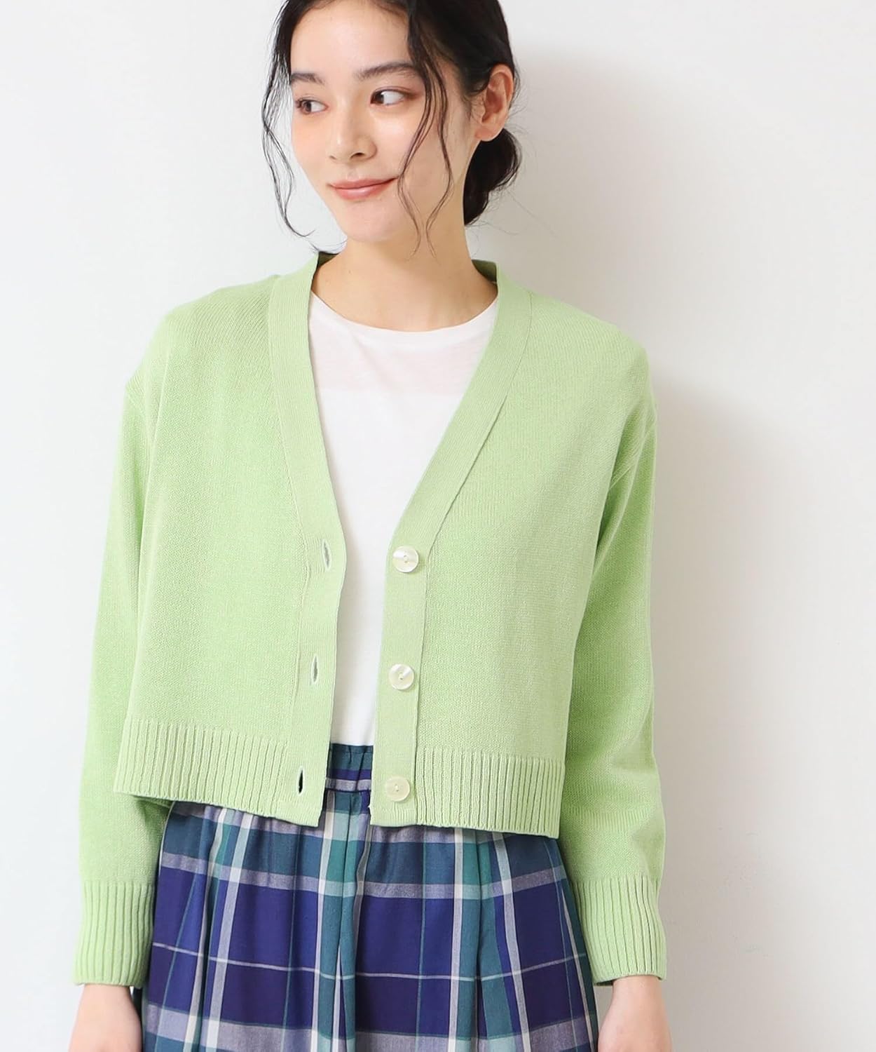 [dessin] [ デッサン ] カーディガン/ボレロ 【洗える】ミドルゲージショートカーディガン (S?L) F5832110