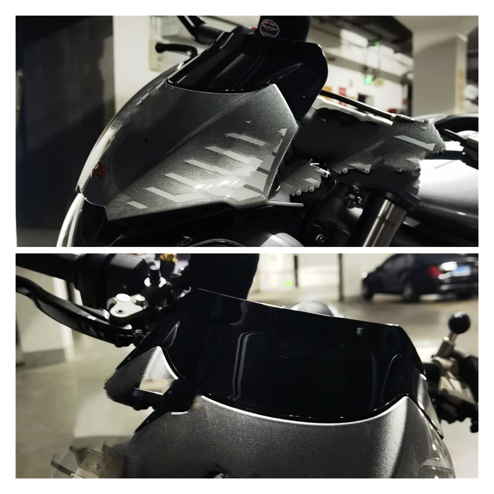 Deflektor motocykla Pasuje do ulicy 765S 765RS 765R 765 RS S660 S 660 2020-2022 przednia szyba motocykla deflektor wiatrowy Osłona przeciwsłoneczna