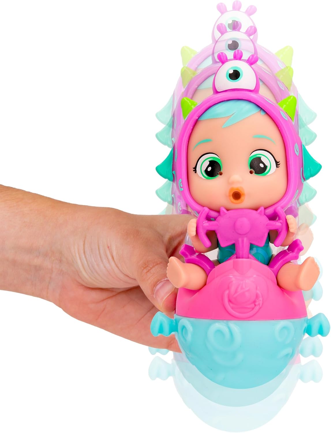 Cry Babies Magic Tears Jumpy Monsters, Stars Fuzz, Bambola Collezionabile Bambola Collezionabile with Pigiama Mostriciattolo, Giocattolo Bambine e Bambini +3 Years