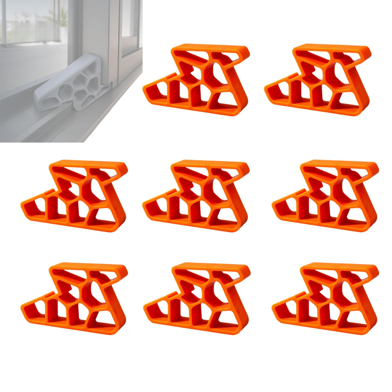 Patio Door Stop French Door Stopper for Sliding Window and Door Tracks (C*8)