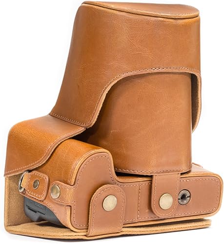 MegaGear Ever Ready - Funda de piel para cámara Nikon Coolpix P900 y P900S