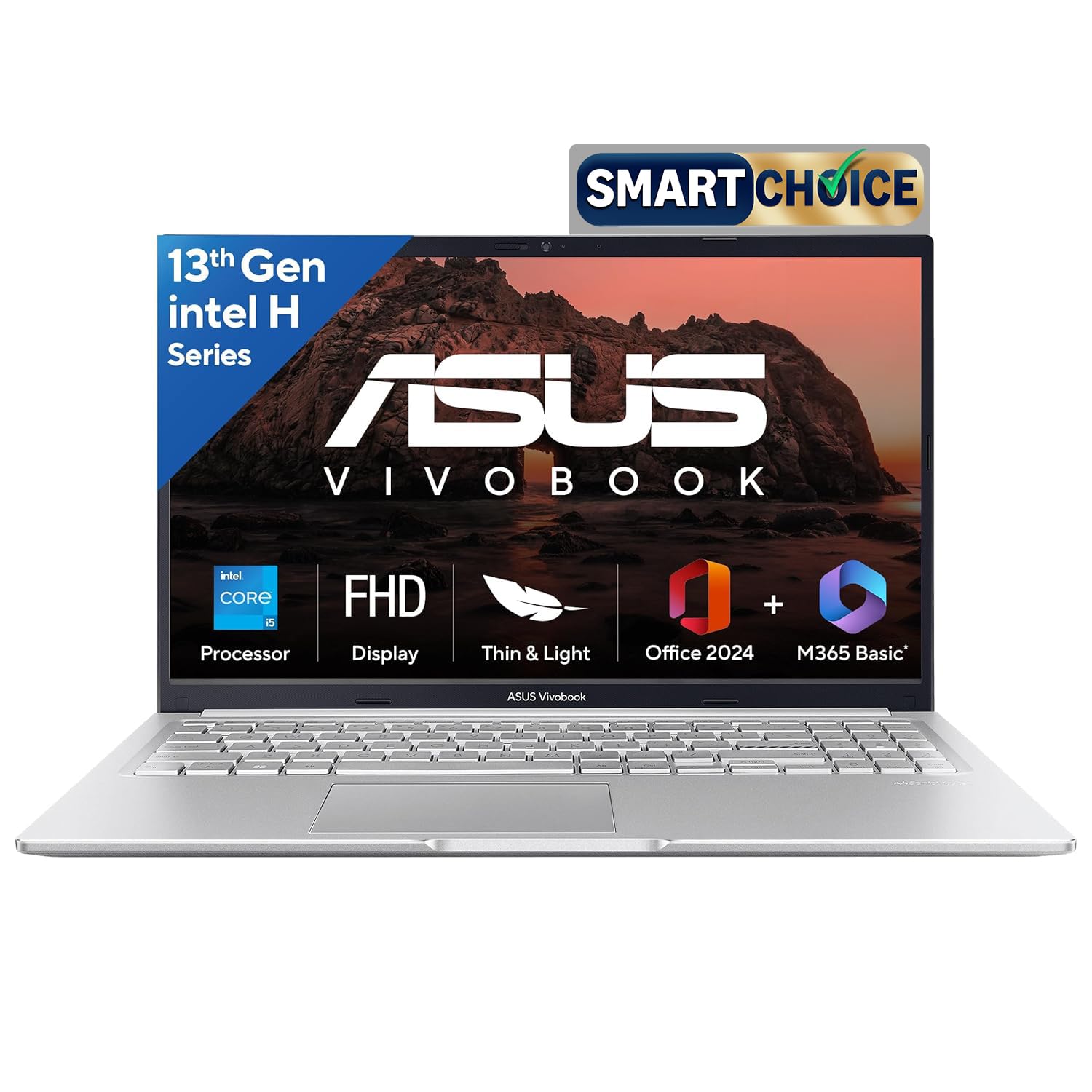 ASUS Vivobook 15, Smartchoice,Intel Corei5 13thGen 13420H, 16GB