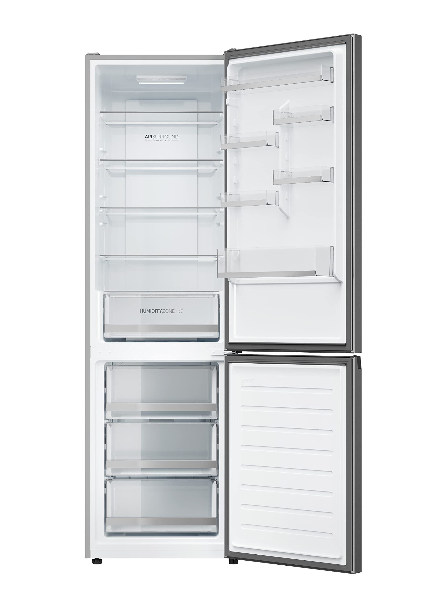 Haier 2D 60 SERIE 1 HDW1620CNPK Frigorifero Frigorifero/Total No Frost/Smart HON-App/HumidityZone/XXL Contenuto utile/Silenzioso solo 36 dB (A) / Acciaio inossidabile