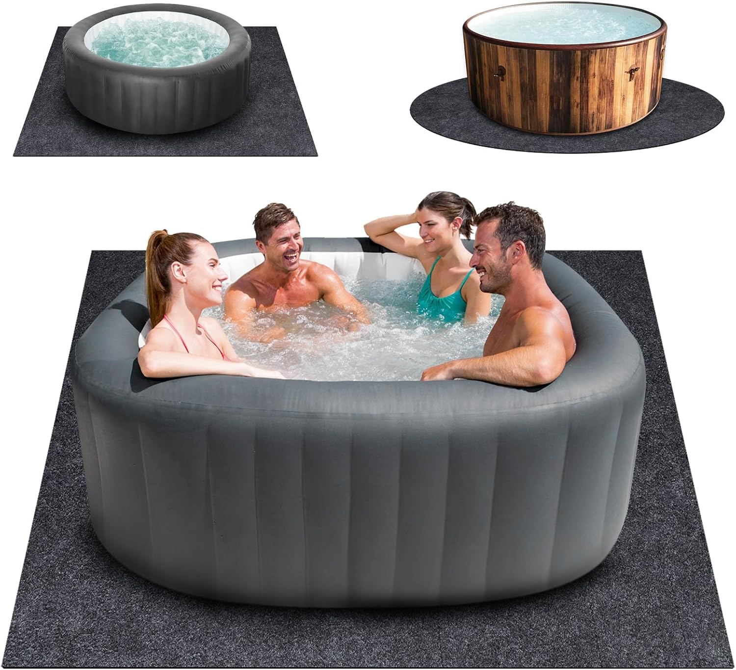 80 * 80 Inch Hot Tub Mat