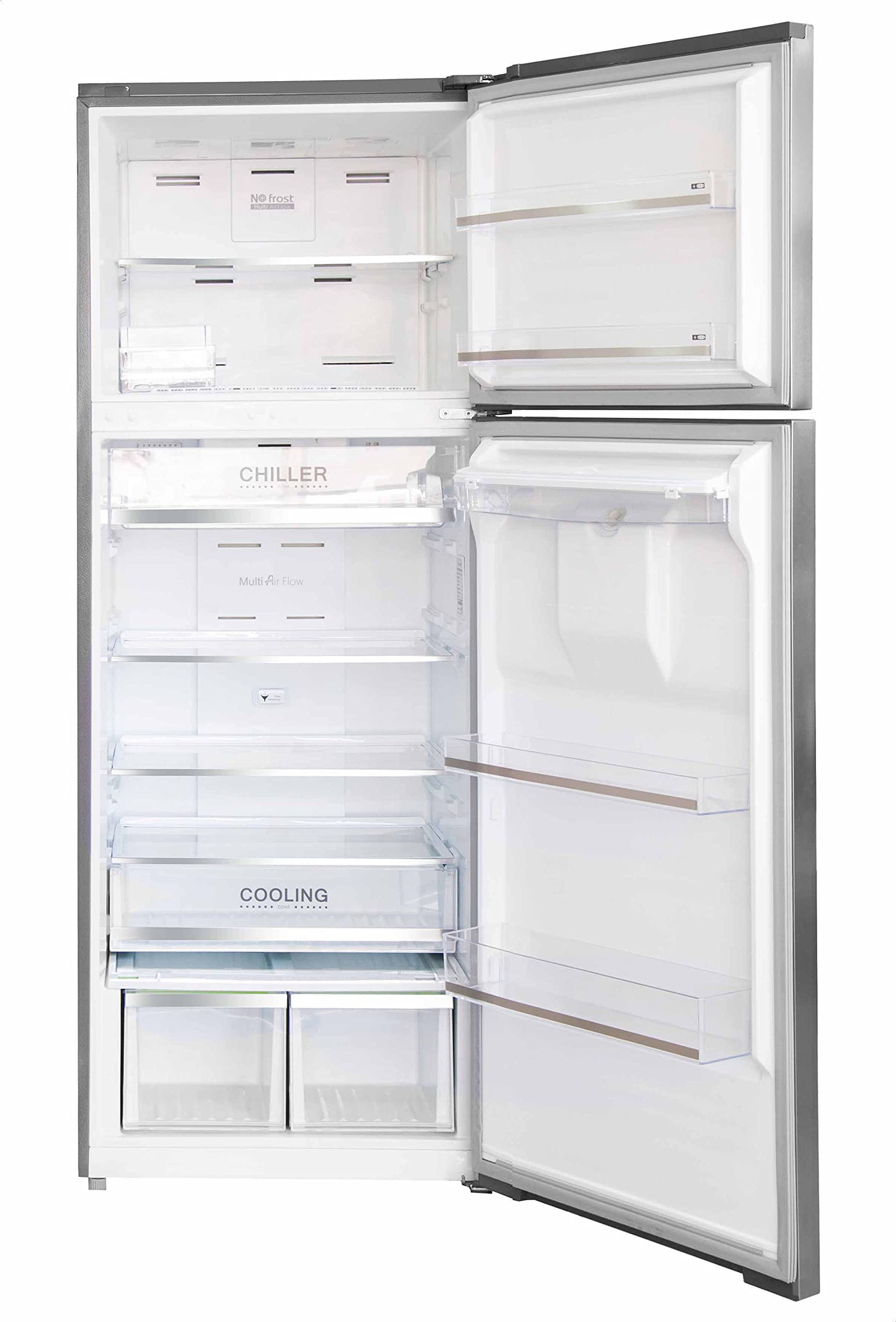 White Whale WR-4195 MSS PREMIU No Frost Refrigerator with Freezer on Top,  466 Liters, Silver: Buy Online at Best Price in Egypt - Souq is now  Amazon.eg