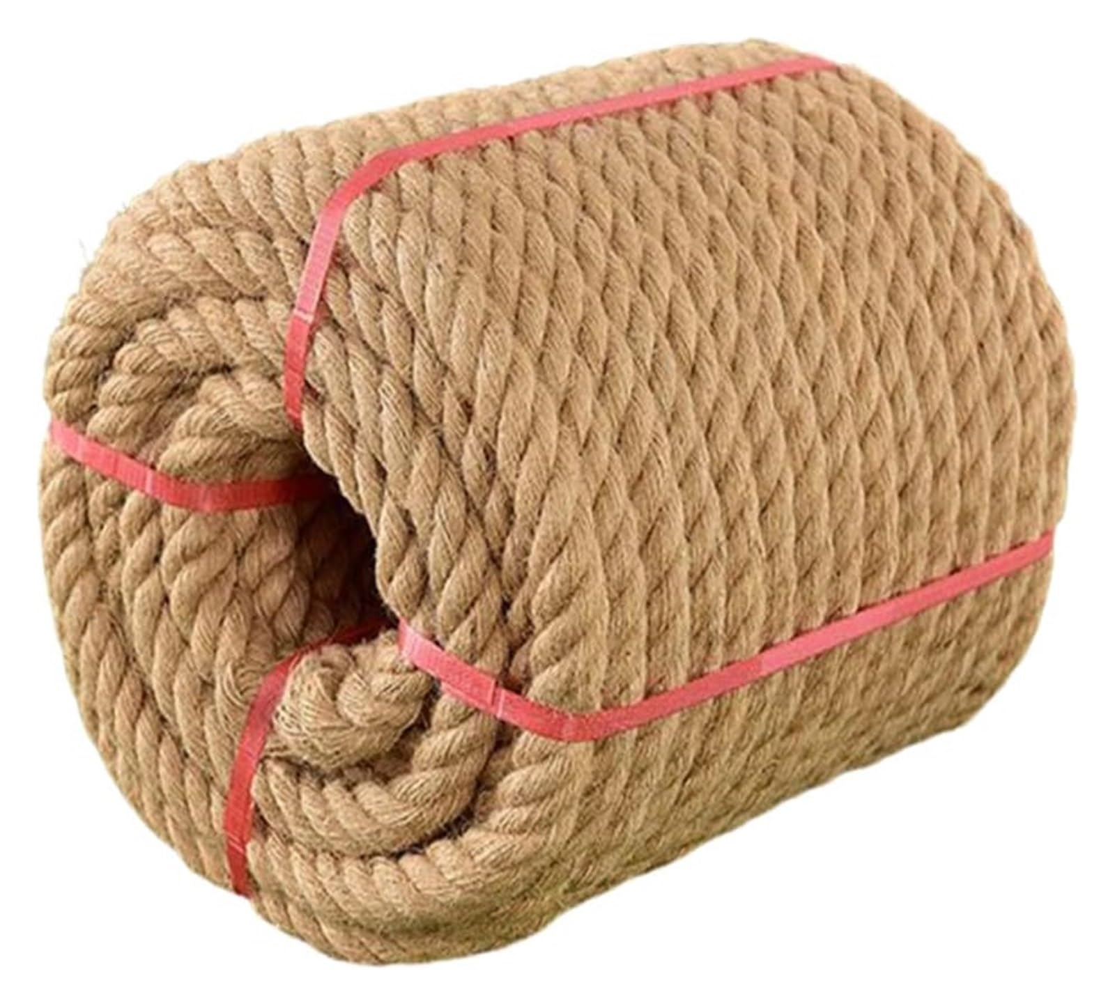 jute cord, Thick Hemp Rope Handmade Material Jute Bundle DIY Tag Cat(12MM 10M)