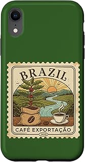 Coffee Collector Stamps Vintage Postage Stamp Brazil Case for iPhone XR