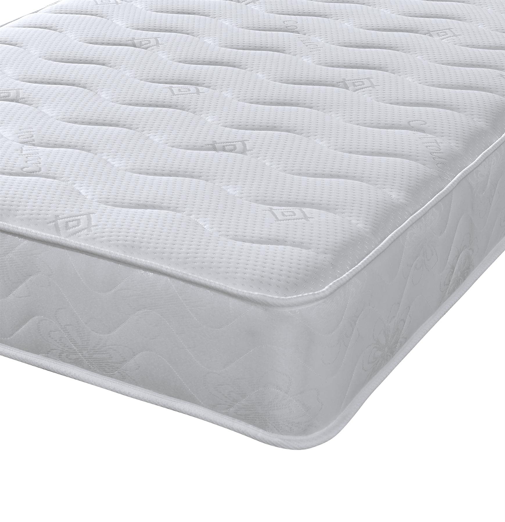Extreme Comfort Cooltouch Plus Wave Essentials Foam Free Pinna-Coil Bonnell Innerspring Maximum Value Mattress Plush Feel, White, 18cms Deep, 2ft6 Small Single