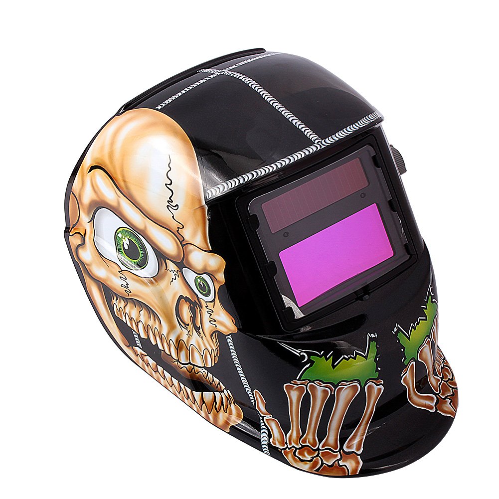 Casco de Soldadura, oscurecimiento automático, máscara de soldar, Funciona con energía Solar, Equipo Protector para Soldadura
