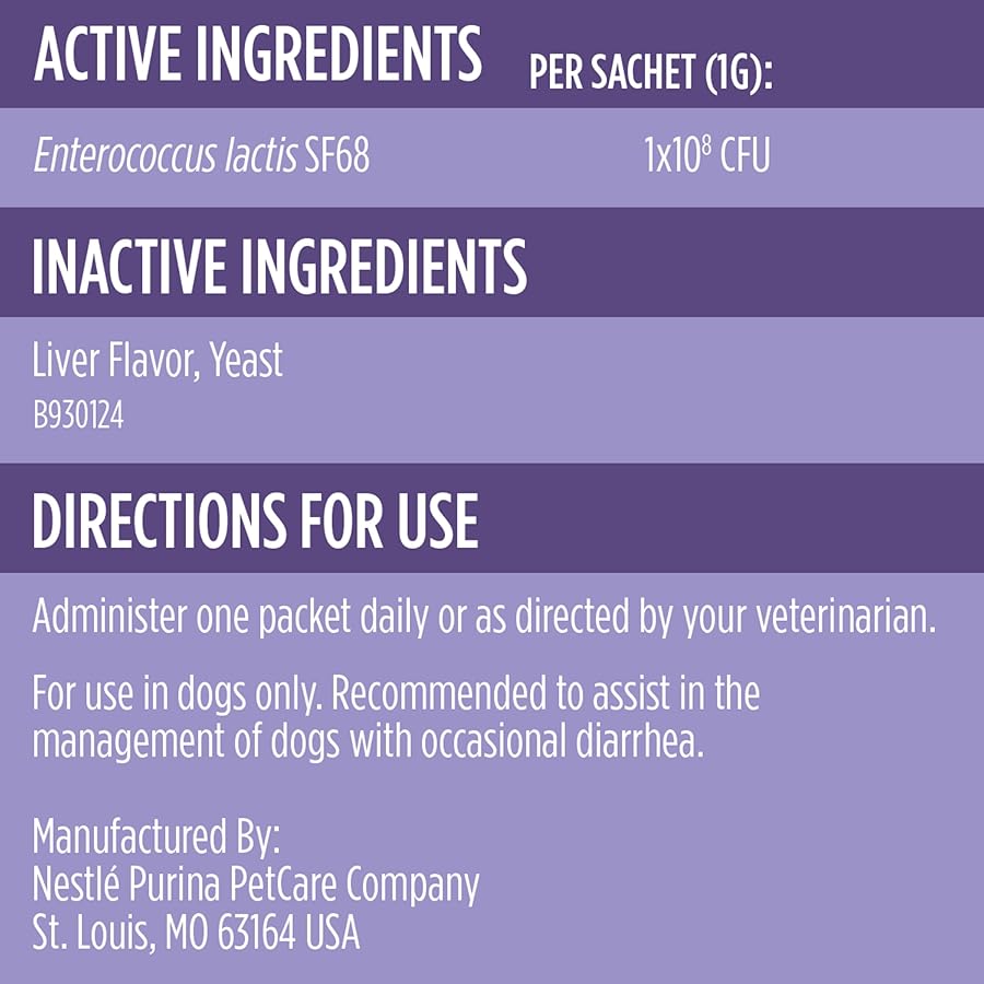 Purina Pro Plan Veterinary Supplements FortiFlora Daily Probiotics for Dogs, Helps Digestive Gut Health and Diarrhea - 30 ct. Box - image 5