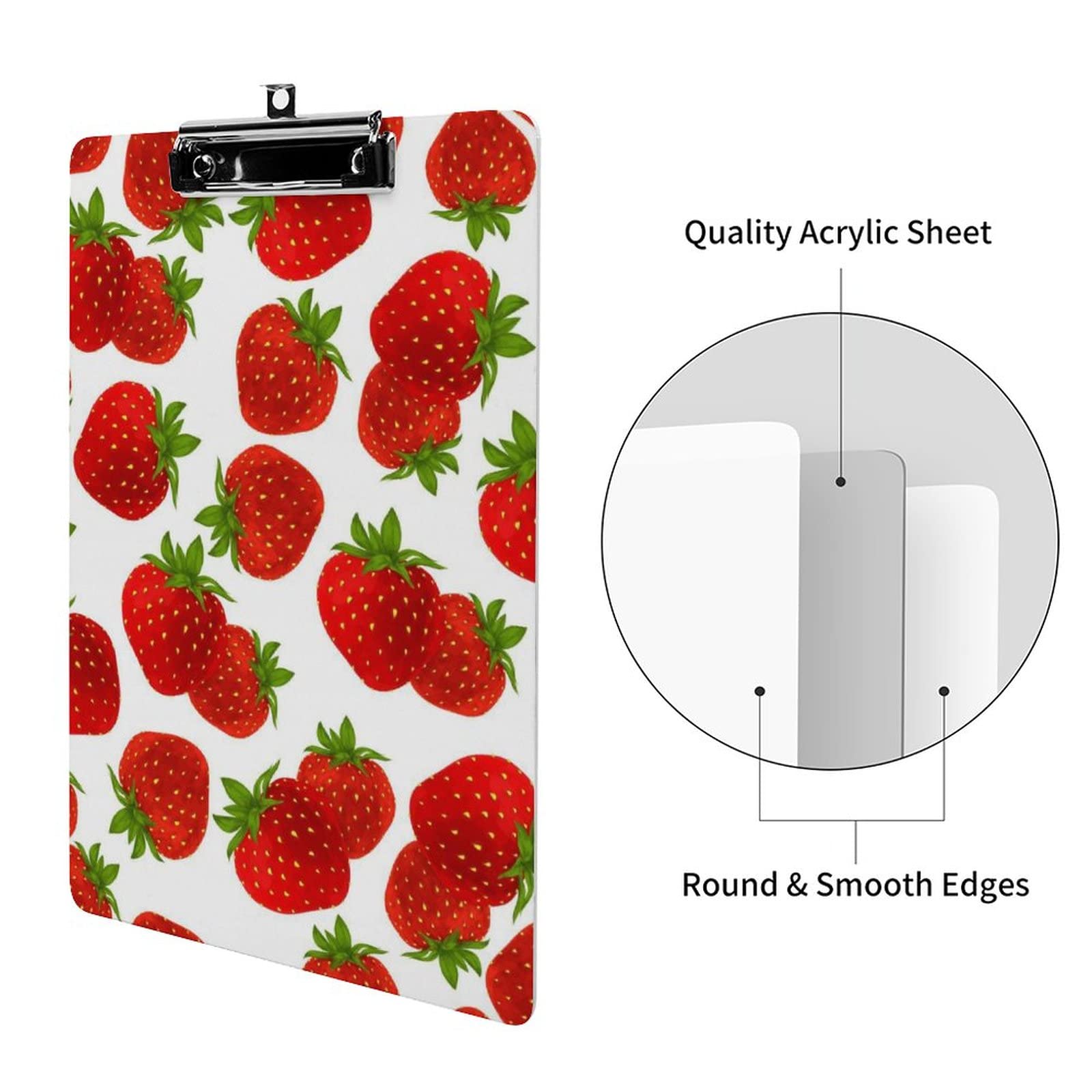 Amazon | クリップボード ストロベリー イチゴ クリップファイル  