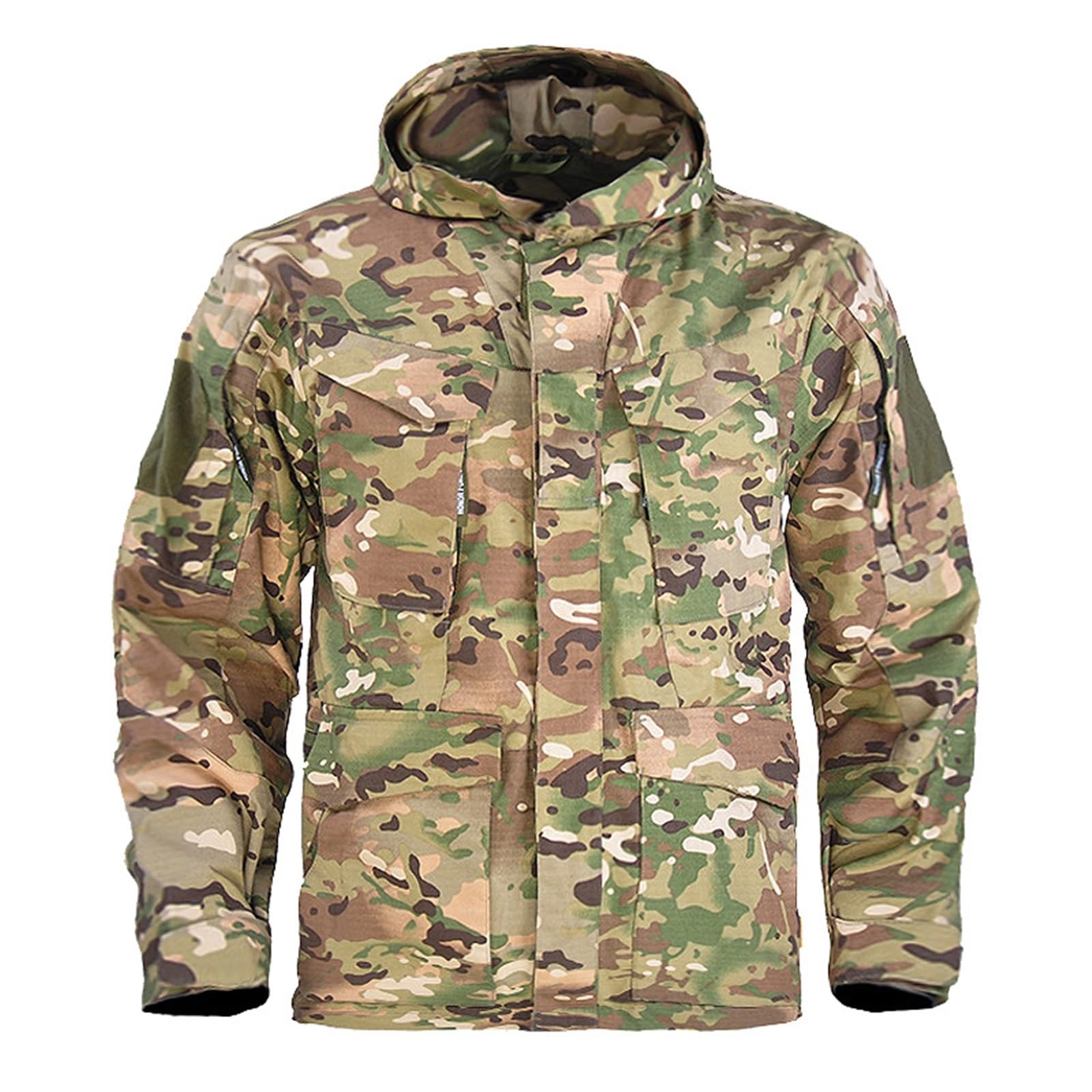 Wojskowa wiatroodporna wodoodporna męska kurtka typu softshell w kamuflażu, kurtka taktyczna, odzież wierzchnia, kurtka myśliwska i turystyczna