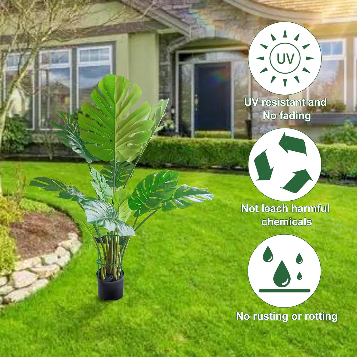 9 Packs Stackable Plant Support Stakes, 28 Inches Plant Stakes for Indoor Plants, Stackable Plant Support Stakes for Indoor Outdoor Plants Potted Plants Flower, Monstera Plant Support,Green