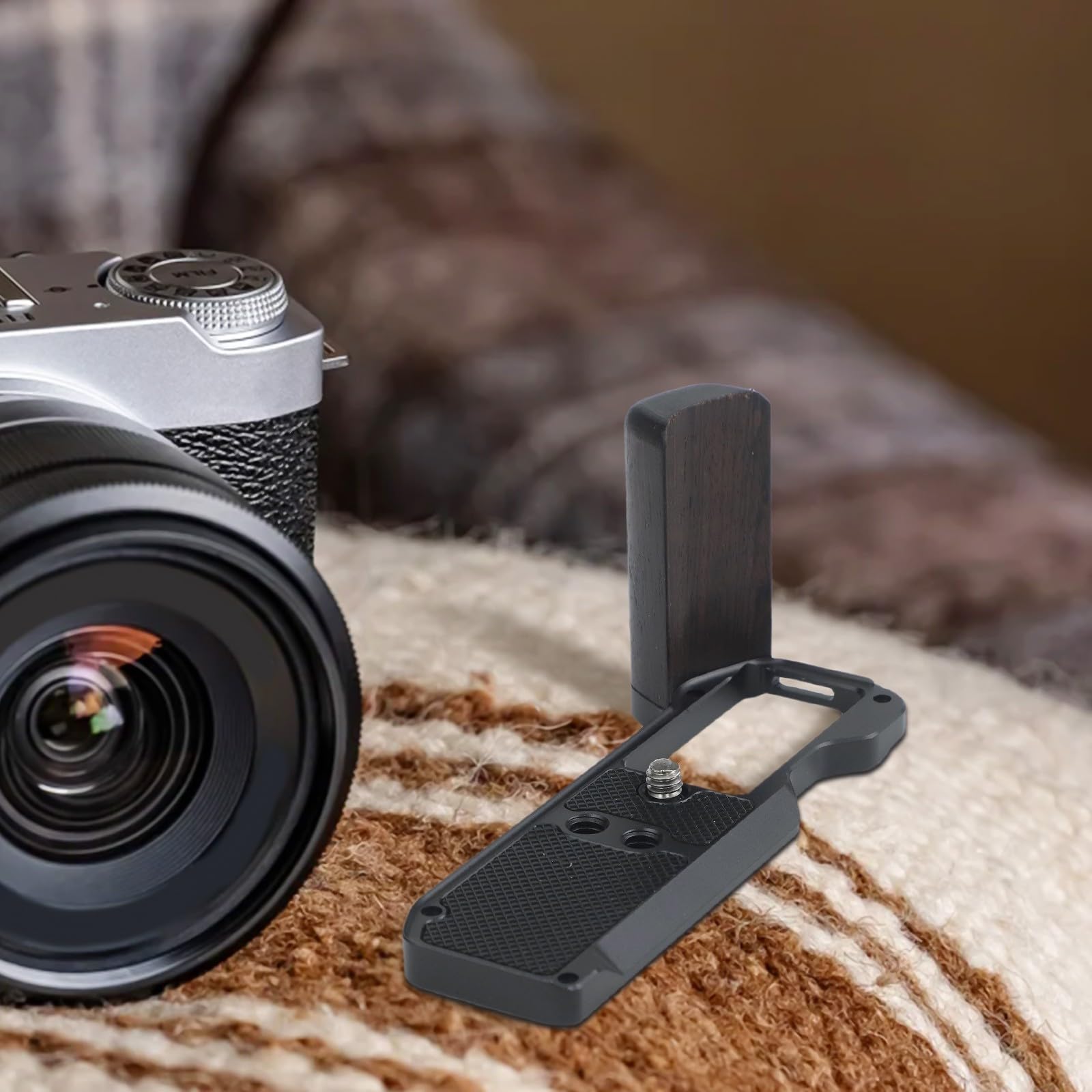 Poignée ergonomique légère avec libération rapide pour Fujifilm XM5 Stabilité et contrôle améliorés (Noir)