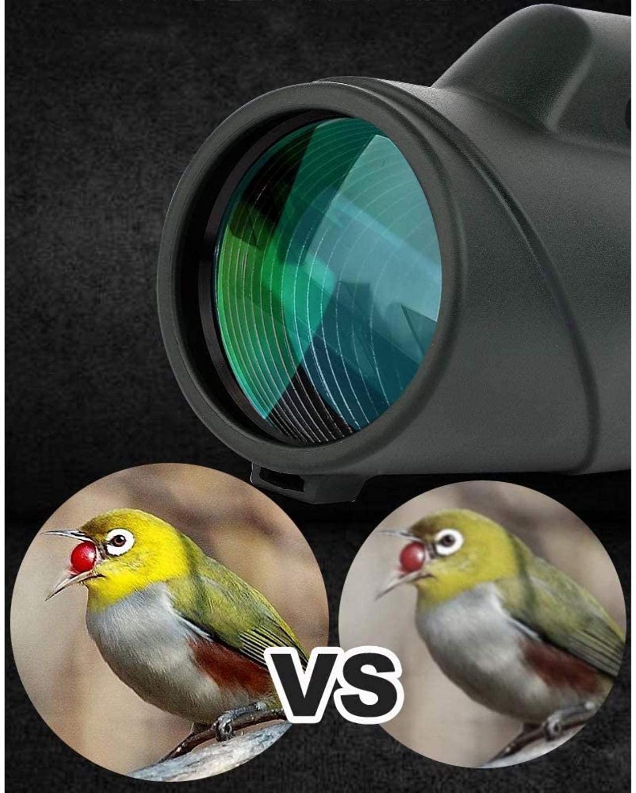 Spotting Scope 20-60x60 HD Zoom Monoculaire Telescoop Bak4 Prisma Waterdicht Anti-condens Met Tirpod For Schieten BirdWatching Camping Scherpe Beelden(Standard