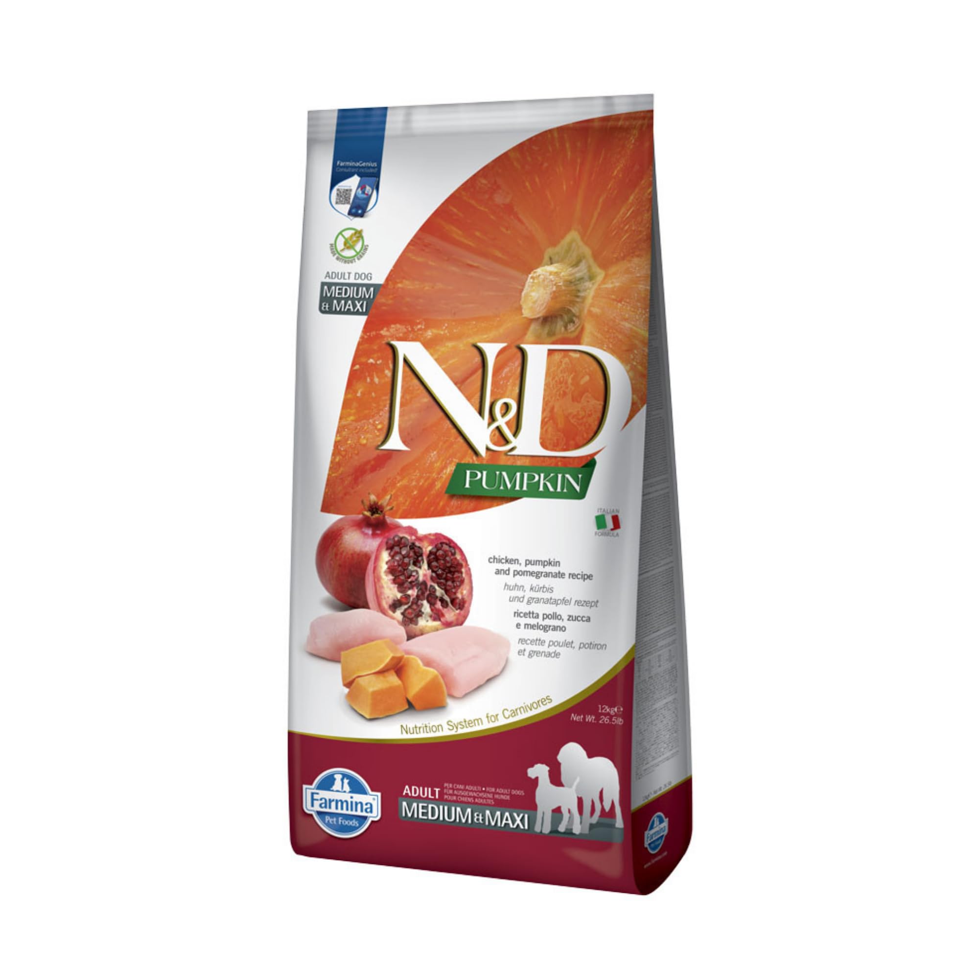 Farmina - NdGr.ainfree Dynia - Kurczak - MeloGr.ano kg. 38-M-M
