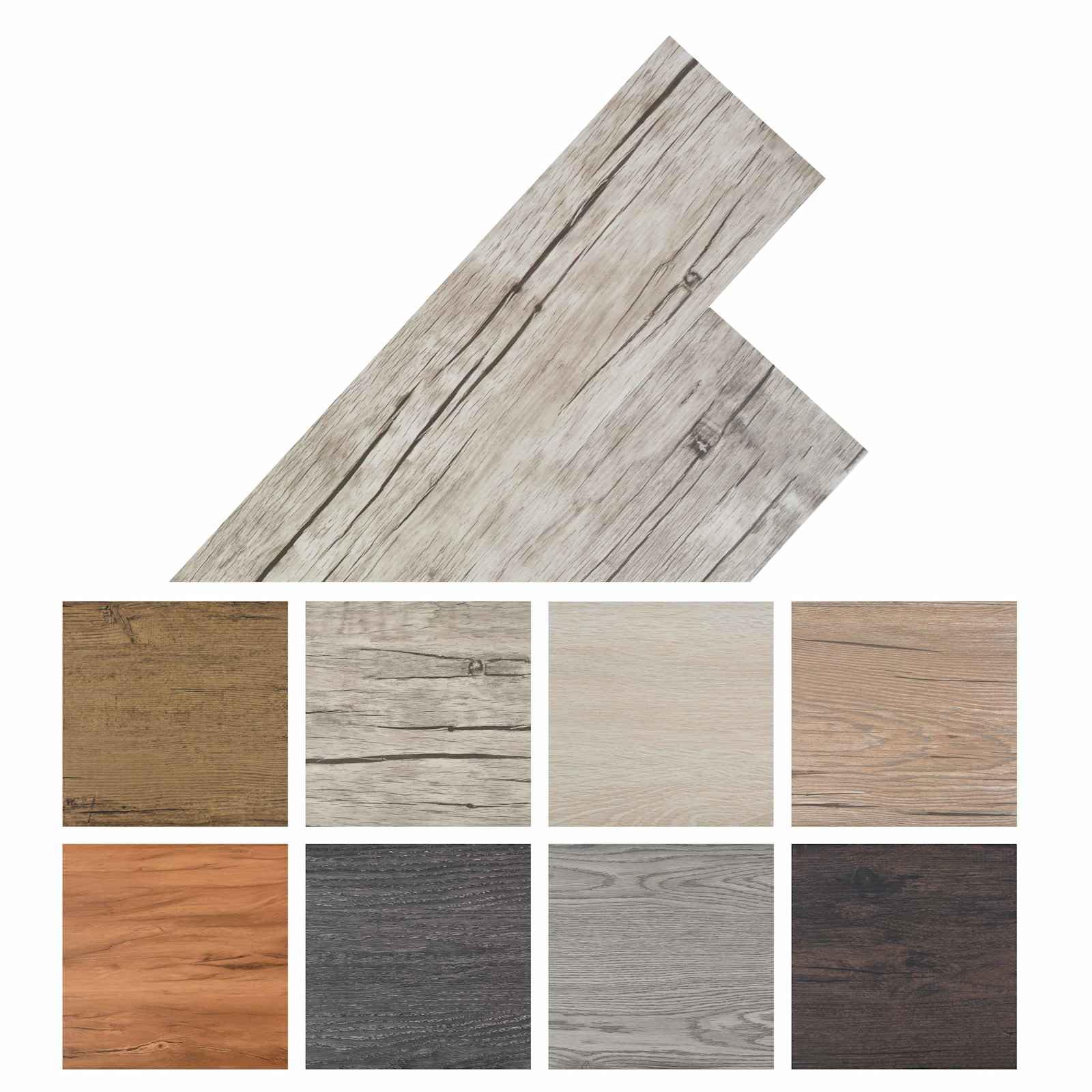 Pavimento autoadesivo in PVC, 30,5 x 61 cm, 28 pezzi, effetto rovere, piastrelle in vinile idrorepellenti per soggiorno e camera da letto