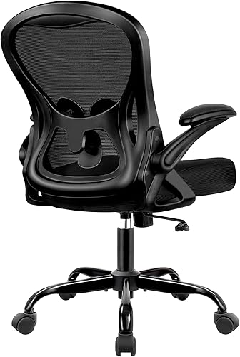 Winrise Silla de oficina, silla de escritorio, silla ergonómica de malla para computadora, sillas de escritorio de oficina en casa, silla giratoria