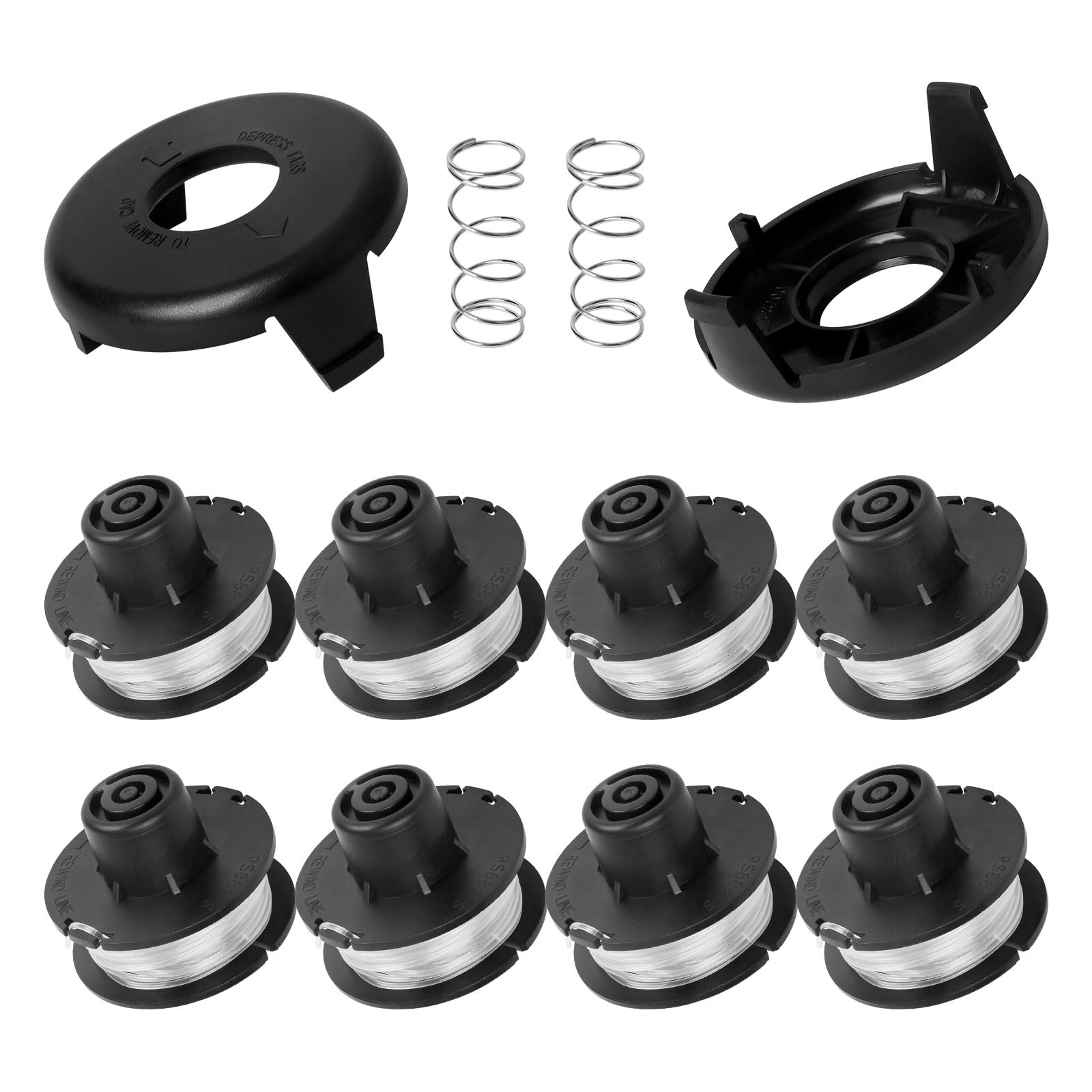 88175 String Trimmer Head Compatible with Toro 51256 5130151302 513035130451305 51307 513085130951324 51326 5133151332, with Spring and Cap (8+2+2)