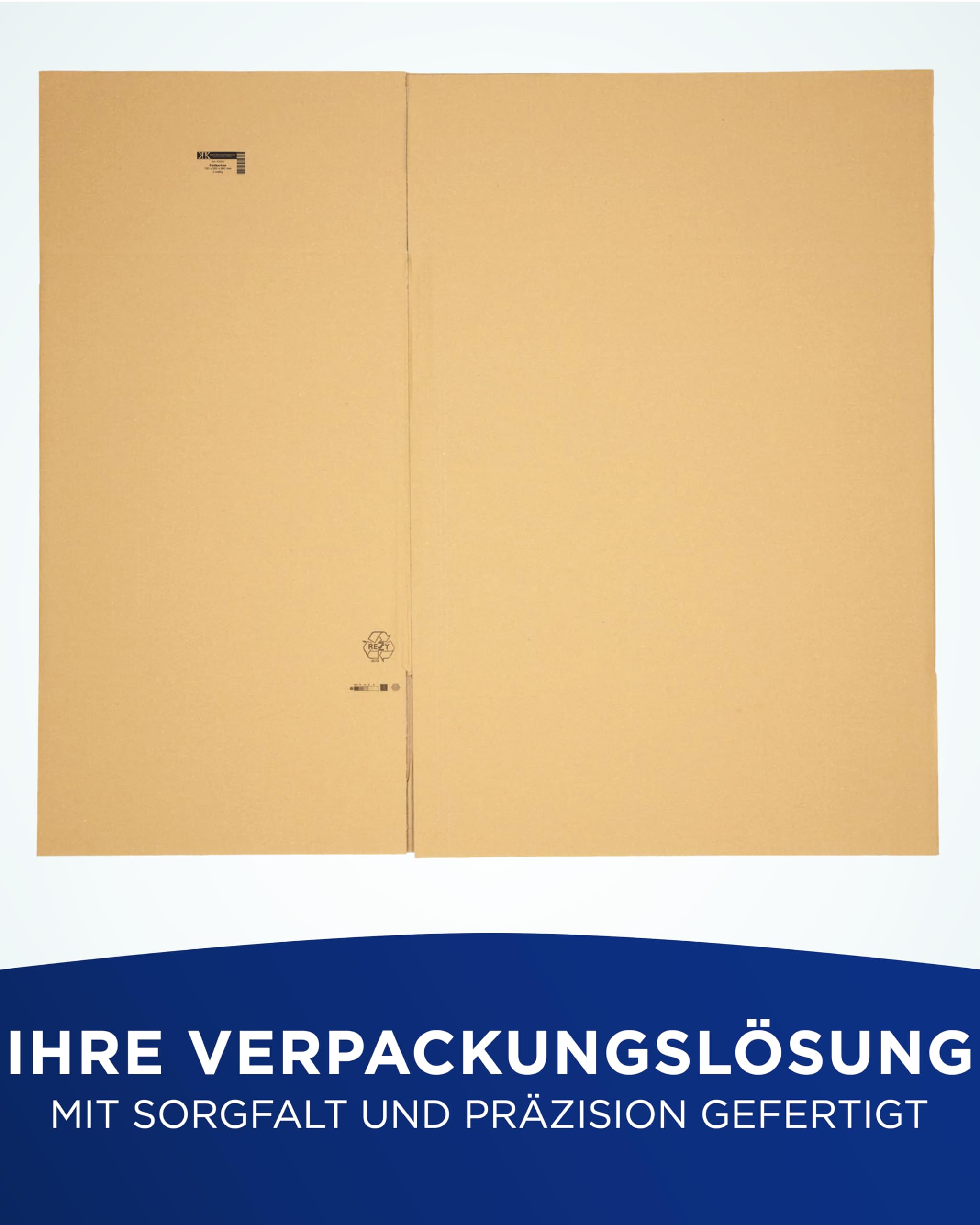 KK Verpackungen Versandkartons 700 x 500 x 600 mm Braun 2-wellig (Innenmaß 686 x 483 x 574 mm) | 10 Stück, Faltkartons Kartons für Versand als DHL Paket Hermes Paketklasse L DPD GLS Paketklasse XL