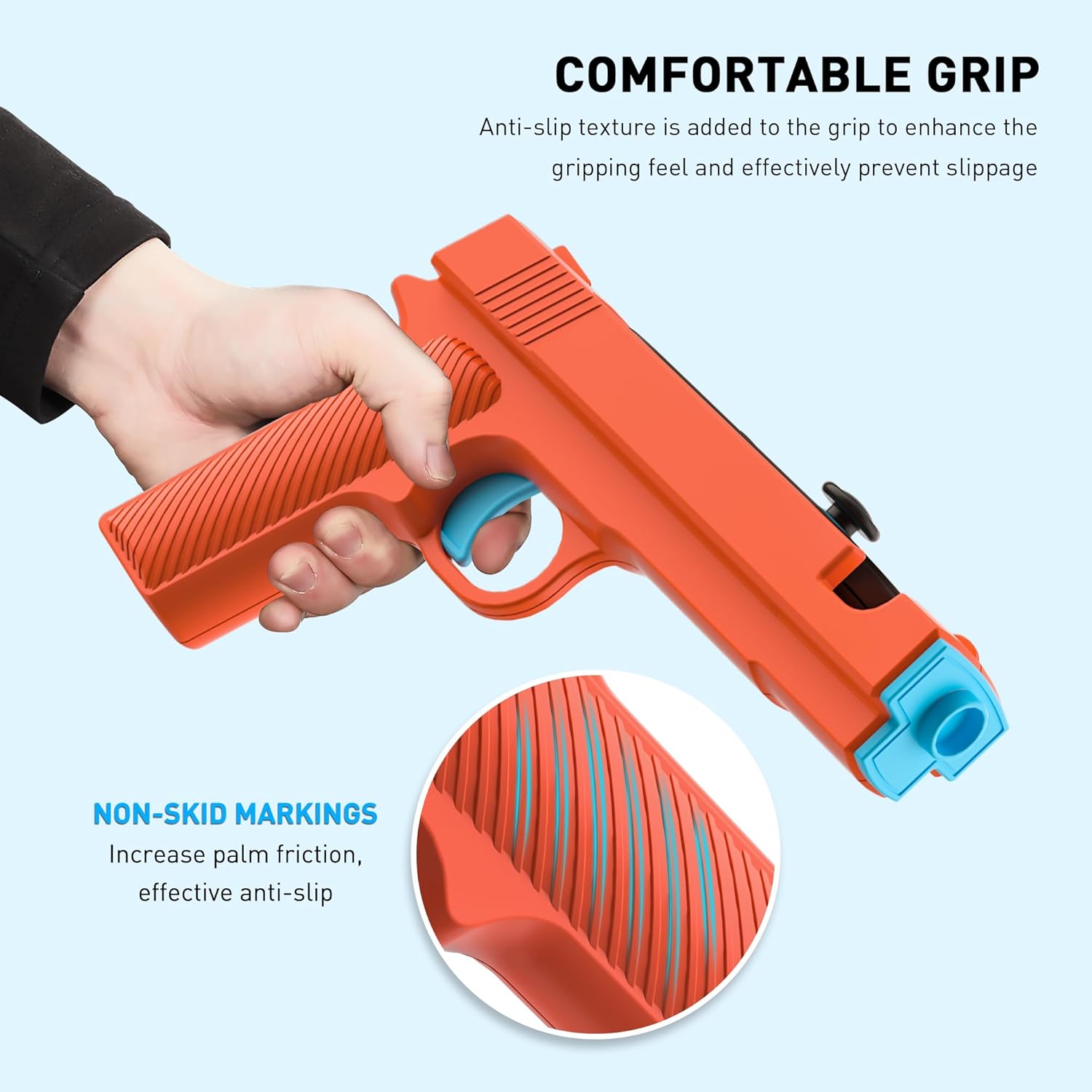 FANPL Game Gun for Nintendo Switch 2 JoyCon, Controller Grip for Sniper Elite, Hunting Simulator, for Wolfenstein 2, for Splatoon, for Big Buck Hunter Arcade and Other Switch Shooting Games, 2 pack - Image 6