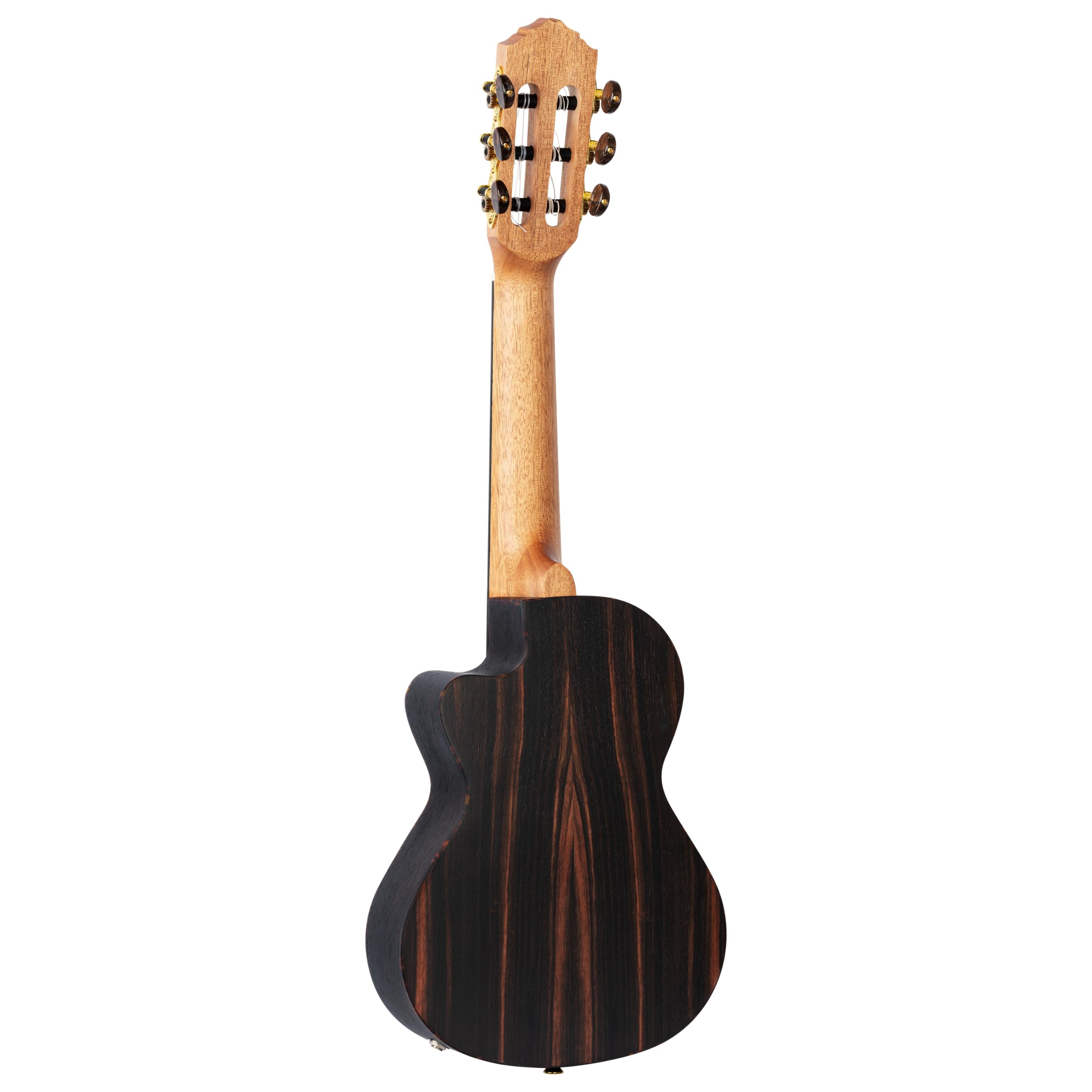 Ortega Guitars Travel Guitar elettro-acustica - Mini/Travel Series - Guitarlele 6 corde - Ebony, Mahogany (RGL5EB-CE)