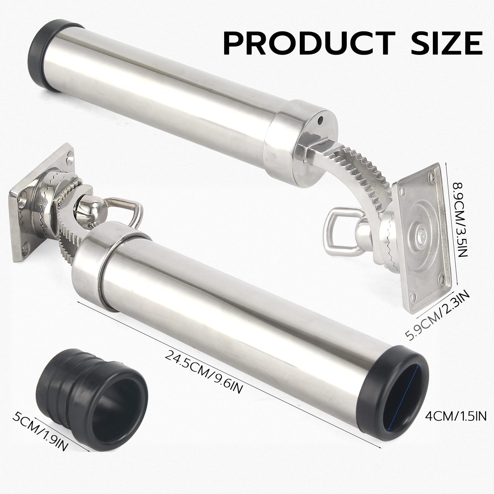 Amazon.com: Mojiate 2-Pack Stainless Steel Fishing Rod Holder | 360 Rotating Deck Mount | 1.8" Rod Compatibility | Trolling Rod Holder for Boats, Yachts & Kayaks : Sports & Outdoors Amazon.com: Mojiate 2-Pack Stainless Steel Fishing Rod Holder | 360 Rotating Deck Mount | 1.8" Rod Compatibility | Trolling Rod Holder for Boats, Yachts & Kayaks : Sports & Outdoors