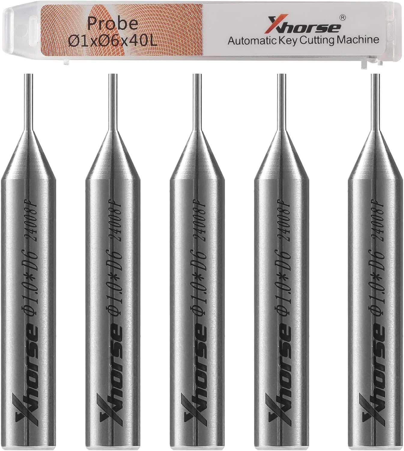 Xhorse 5 PCS High Quality 1.0mm Tracer Probe for IKEYCUTTER Condor XC-007 Key Cutting Machine, 1.0mm Tracer Point in HSS fit for Miracle A4/ A5/ A6 / A7/ A9 / SEC-E9z