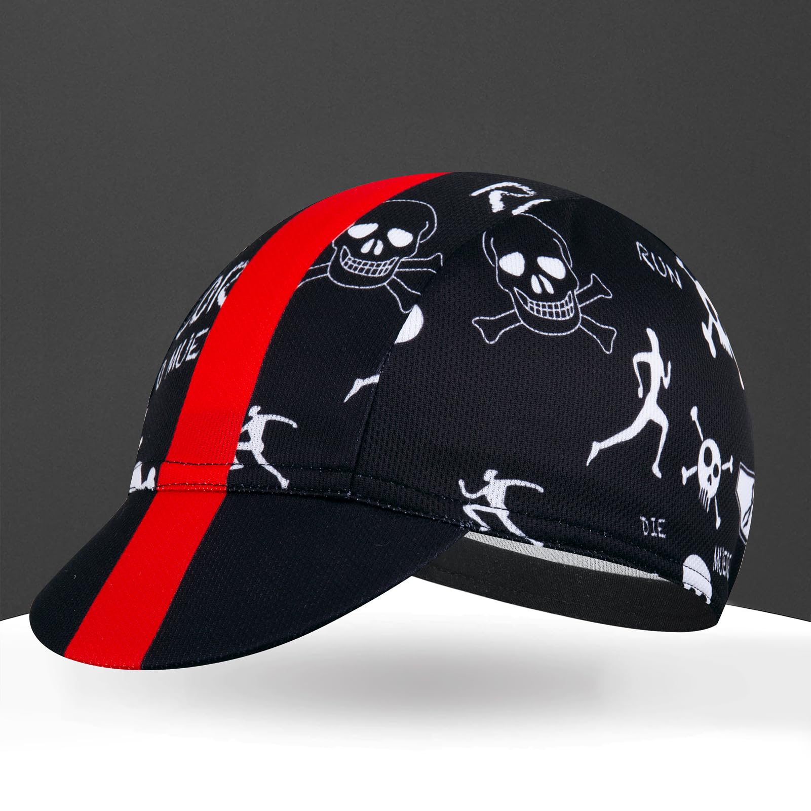 Gorra de ciclismo para hombre y mujer, sombrero de ciclismo debajo del casco, poliéster, transpirable, absorbe el sudor