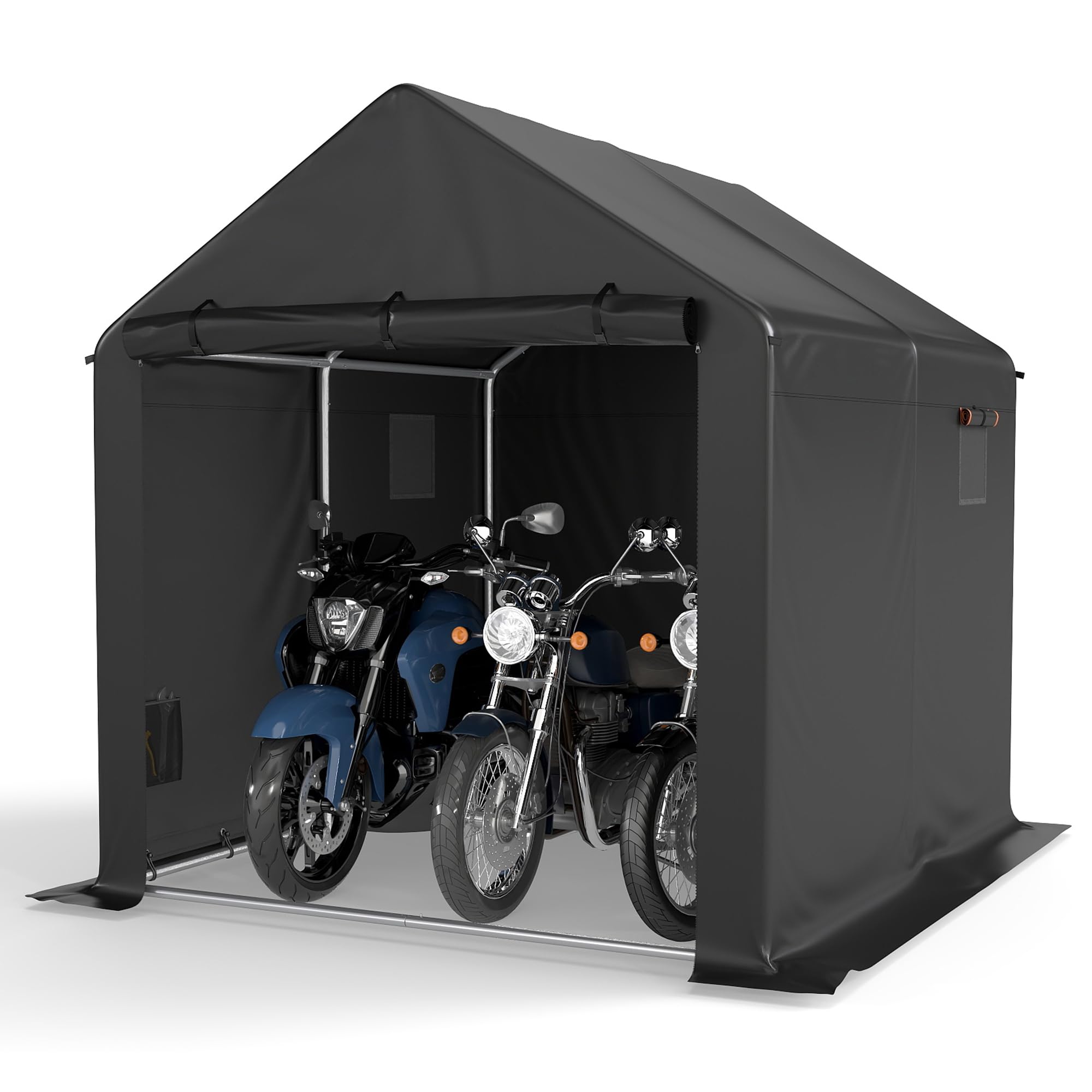 Amazon | COVERONICS サイクルハウス 4台用 大型 自転車置き場 屋外