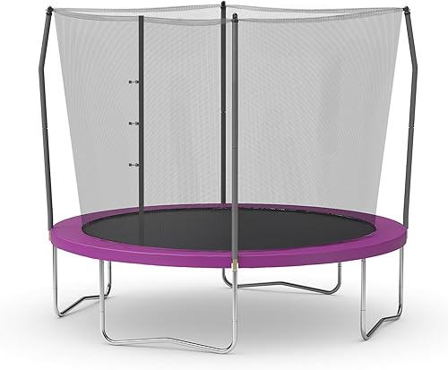 Trampolines Skywalker, 10ft Trampolín redondo y cercado con resorte