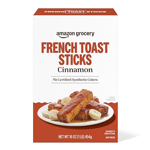 Amazon Grocery, Cinnamon French Toast Sticks, Frozen, 16 Oz (Previously Amazon Fresh, Packaging May Vary)