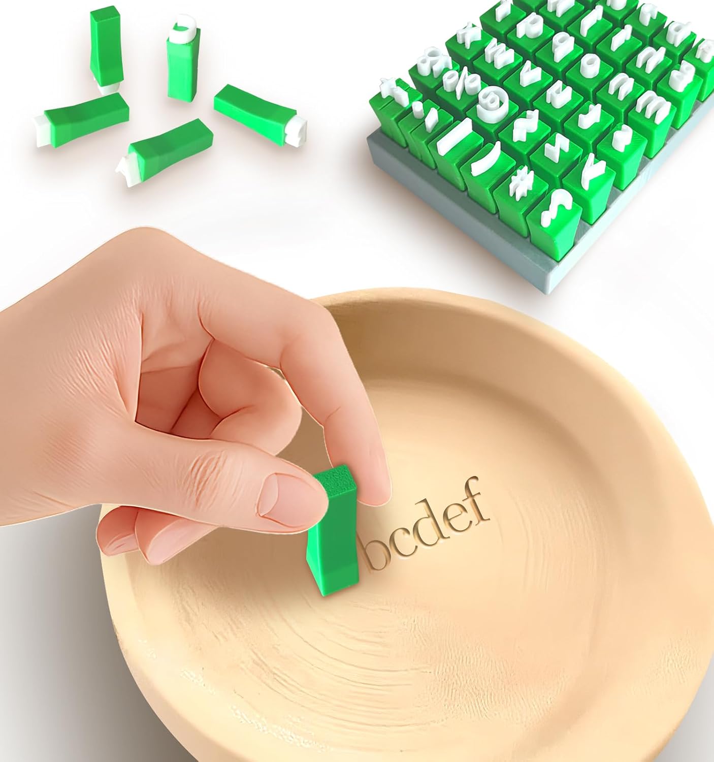 Letter Stamps for Clay, Alphabet Stamps for Clay, Personalized Pottery Letter Stamps for Clay, DIY Embossing - Lowercase Letters and Symbols, Custom Pottery Stamp