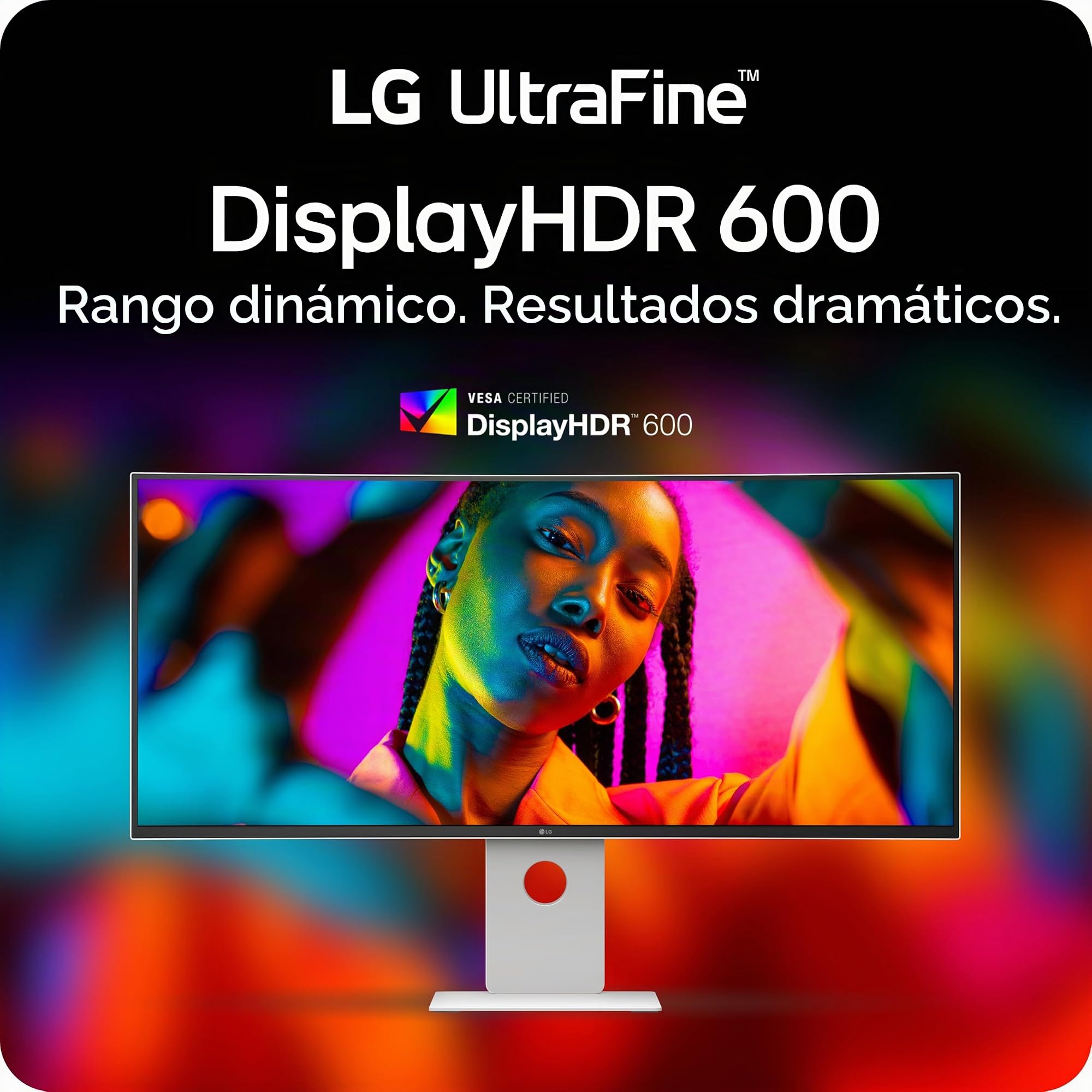 LG 40U990A-W Monitor Curvo Nano IPS de 40 Pulgadas, Ultrafino 5K2K WUHD (5120 x 2160), Thunderbolt 5, DisplayHDR 600, Potencia integrada, Altavoz, 120Hz, HDMI 2.1, DP 2.1, USB C, inclinación/Altura