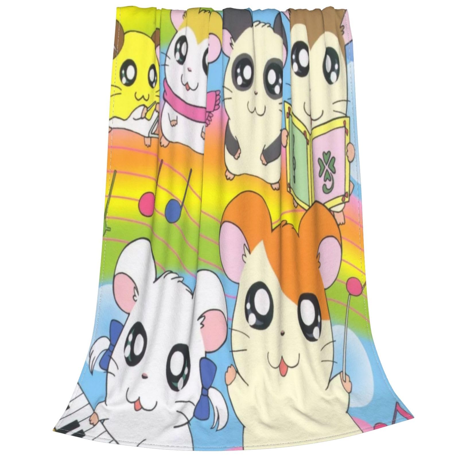 Amazon｜とっとこハム太郎 ブランケット 毛布 ひざ掛け 大判 柔らかい