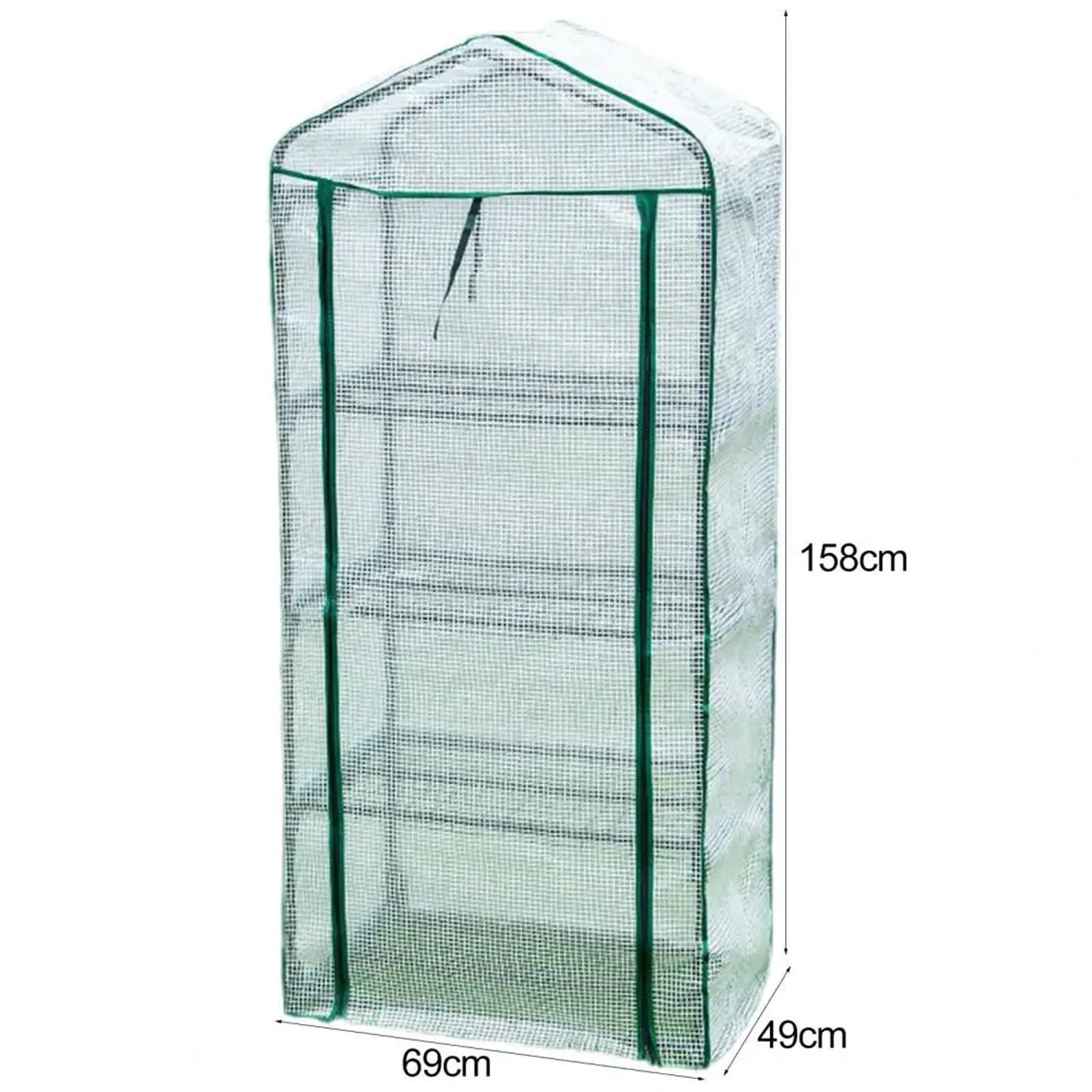 GewäChshaus Treibhaus Tomatenhaus Faltbare Gewächshaus Abdeckung PVC for Kleine Blume Haus Kindergarten Zimmer Garten Warm(Green)