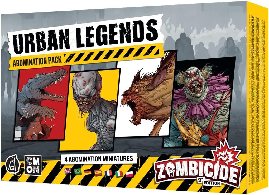 CMON Zombicide Segunda Edición - Urban Legends - Expansión en Español, CMZCD004ES