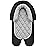 Pro Goleem Car Seat Head Support Infant, Soft Infant Car Seat Insert, 2 in 1 Carseat Head Support for Newborn, Perfect for Car Seat, Stroller, Swing, Bouncer, Gray and Black