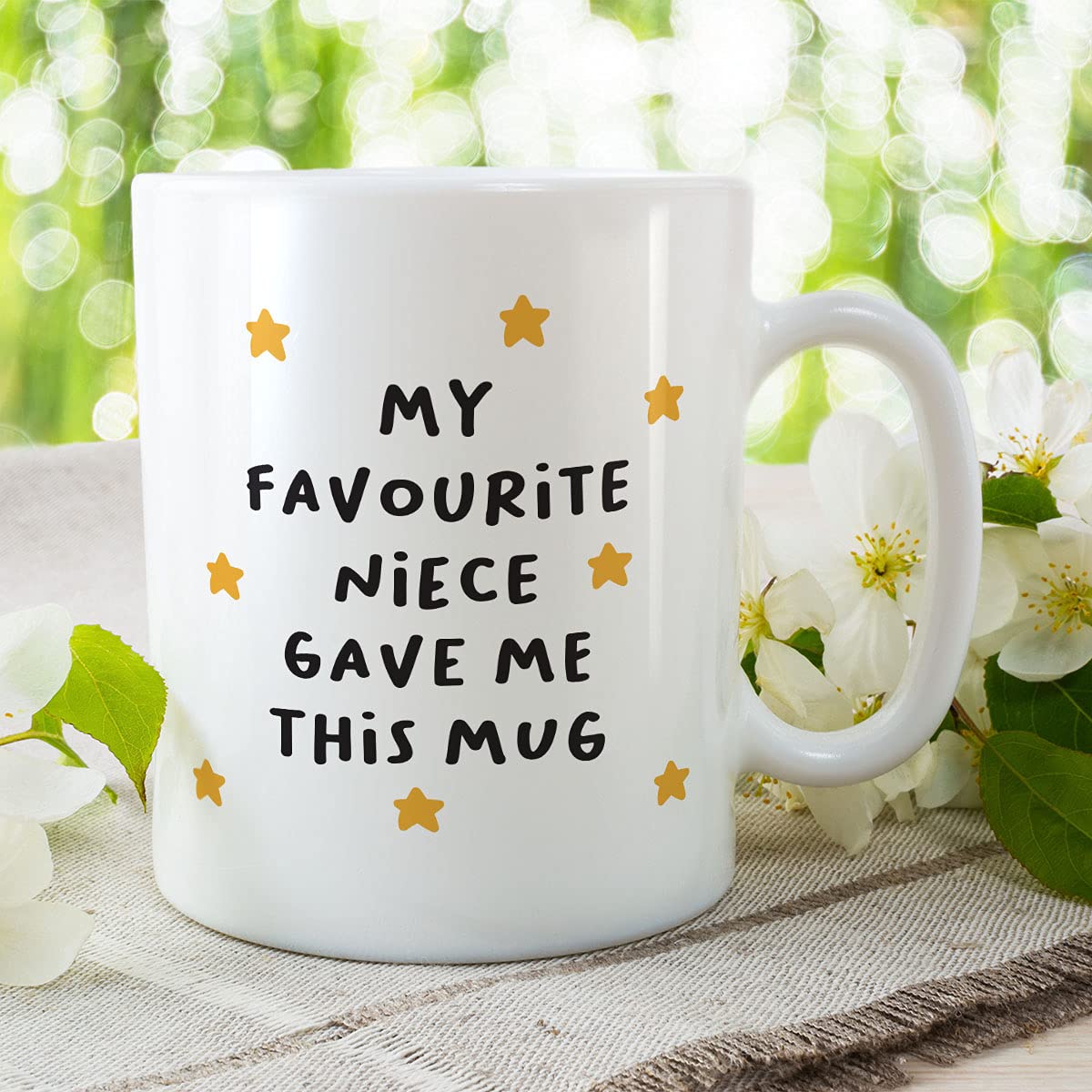 Victorian Printing Co - My Favourite Niece Gave Me This Mug - Uncle Family Mug, Ceramic, 11fl.oz, White - Image 2