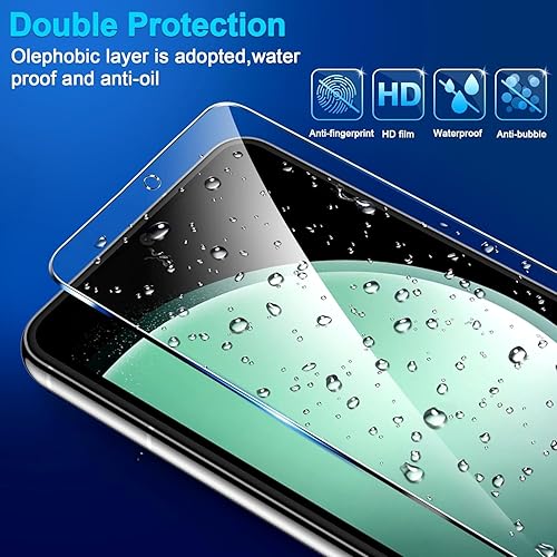 Miniatura 5 de Paquete de 4 protectores de pantalla de vidrio templado para Samsung Galaxy S23 FE 5G, desbloqueo ultrasónico de huellas dactilares, funda
