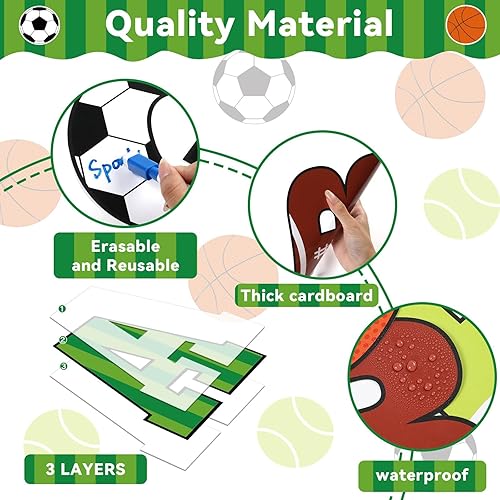 Vista 32 de Juego de 150 letras grandes de 6 pulgadas y puntuación, colorido alfabeto recortado para el aula para exhibir tablón de anuncios, escuela en casa