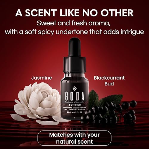 Miniatura 3 de GODA Perfume de feromonas para mujer  The Original  Fragancias de larga duración con jazmín y rosa, vegano y libre de crueldad  0.5 fl oz0.50 fl. oz