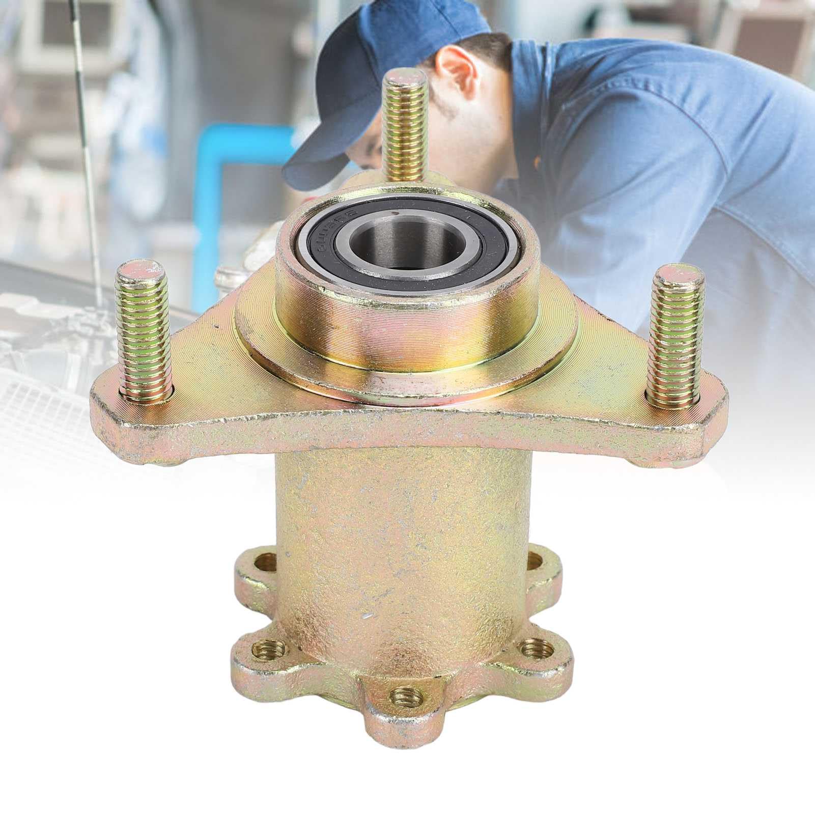 17mm Vordere Scheibenbremsenradnabenfelge 3-Bolzen Stahllegierung für Quad Dirt Bike ATV