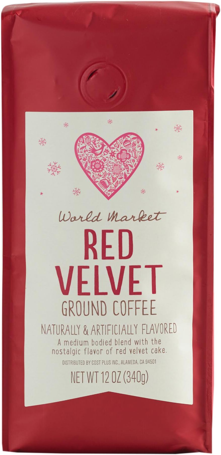 World Market Holiday Limited Edition Ground Coffee (Red Velvet, 1 Pack)