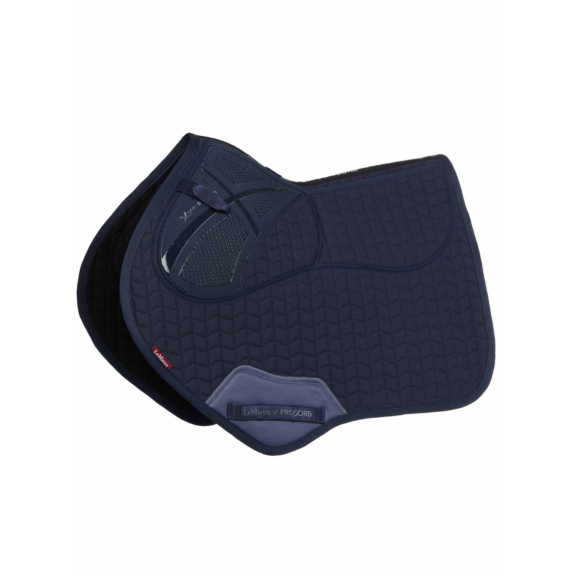 LeMieux ProSorb Plain 2 Pocket Close Contact Large Square - Navy Blue