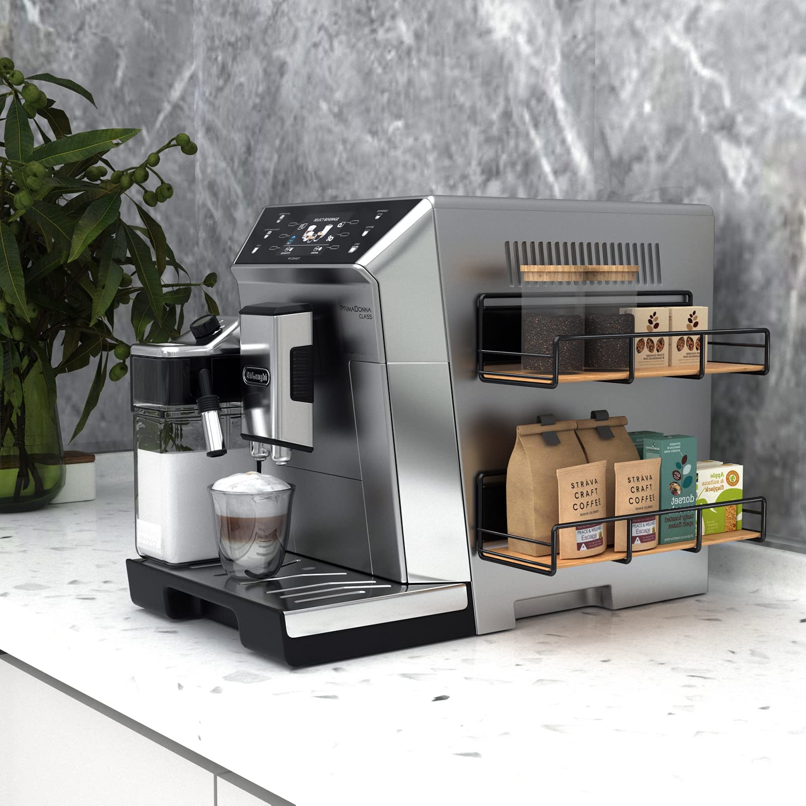 Buzulagi Magnetic Spice Rack For Refrigerator, Kitchen Organization,Home Organization and Storage, For Refrigerators, Washing Machines, Microwaves and Other Metal Surfaces, Black (4 Pack)