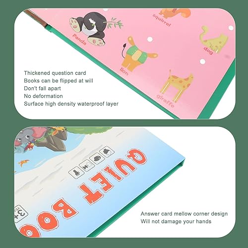 Miniatura 3 de Libro de aprendizaje silencioso para niños, libro Montessori, libro de actividades de aprendizaje preescolar para desarrollar habilidades de