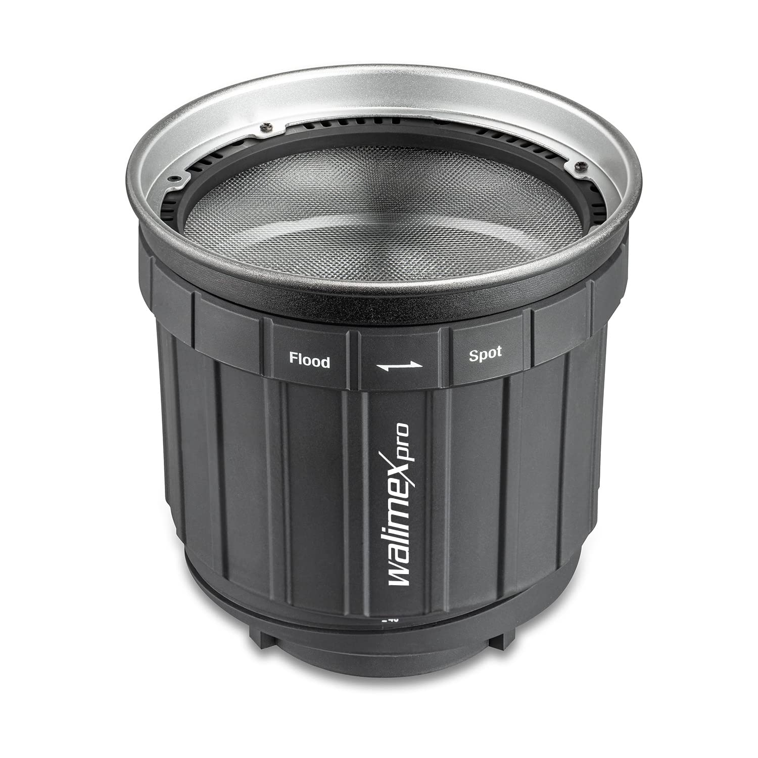 Walimex pro Zoomspot - Faretto regolabile da 12° a 40°, per LED fino a 350 W, resistente al calore fino a 100 °C, compatibile con connettori Bowens/Walimex Pro